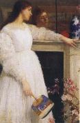 James Abbott McNeil Whistler Symphony in White Sweden oil painting artist